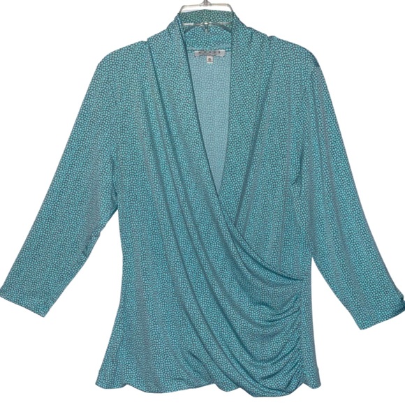 Sexy V-Neck Crossover Blouse | Like New | Size - XL - Picture 1 of 6